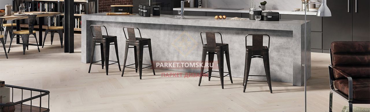 Паркетная доска Barlinek Елочка Дуб Cappuccino Herringbone